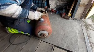 Гидравлический бак из газового баллона