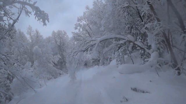 В Шерегеше на снегоходе смотреть онлайн