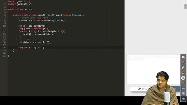 Find element in an Array | Solution смотреть онлайн