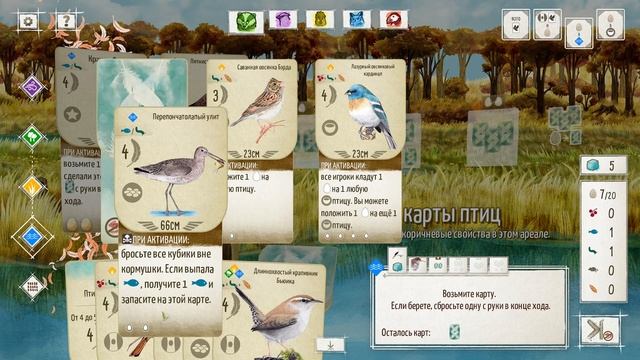 WINGSPAN КРЫЛЬЯ прохождение на русском языке Отличная карточная стратегия смотреть онлайн
