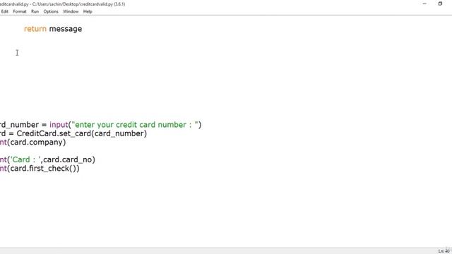 Project Credit Card Validator in Python смотреть онлайн