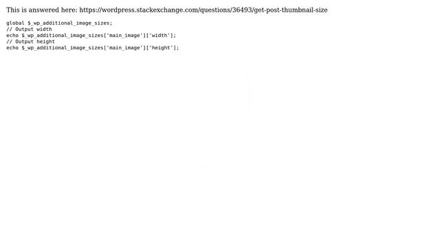 Wordpress: Get custom thumbnail sizes (3 Solutions!!) смотреть онлайн