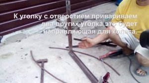 Декоративная стойка-держатель под велосипед,своими руками.