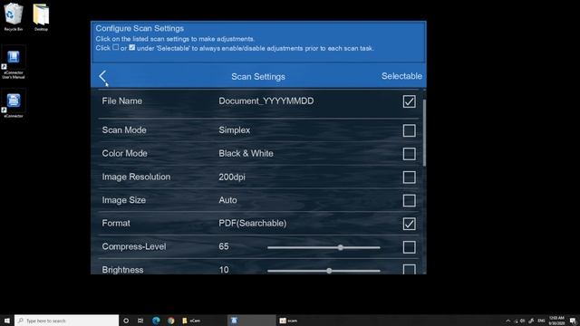 How to create a searchable PDF file on Plustek eConnector Utility Application? смотреть онлайн