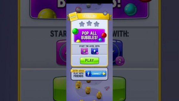 Level 180-186//classic bubble shooter game, trending bubble game