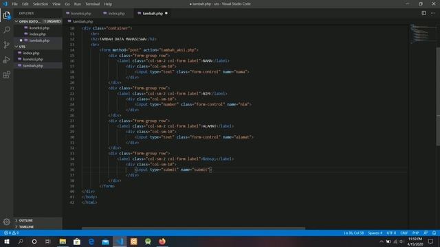 Tutorial Membuat CRUD dengan PHP dan MYSQLi Bahasa Indonesia смотреть онлайн