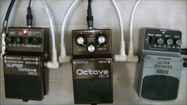 Bass Octave Comparison: Boss OC-2 Vs Boss OC-3 Vs Behringer UO300.
