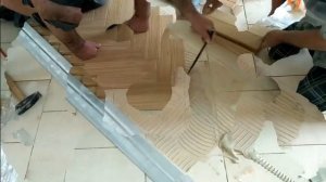 Укладка паркета "Английская елка"