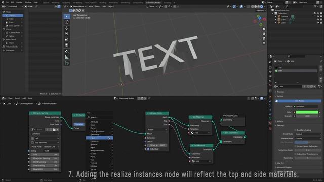 Extrude Text Animation (Geometry Nodes, Blender 3+) смотреть онлайн