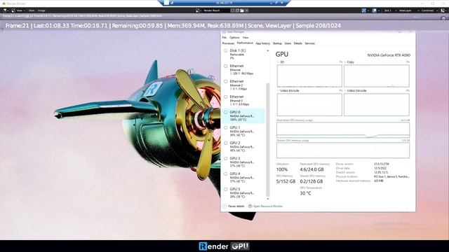 GPU Render Farm for Blender & Cycles with 6x RTX 4090 | Blender Cloud Rendering | iRender смотреть онлайн