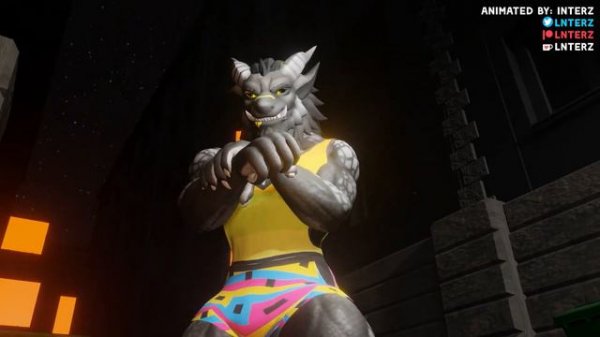 Weredragon Muscle Growth Animation (Short Version)