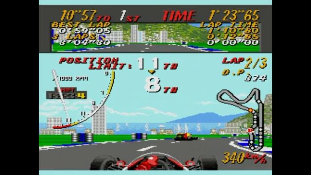 Super Monaco GP - Sega Mega Drive Review / Gameplay смотреть онлайн