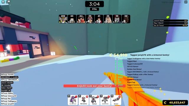 Dark Matter Sentry VS 50 PLAYERS On Suijin Map ? (Roblox BIG Paintball) смотреть онлайн