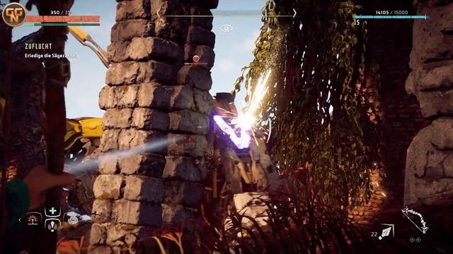 Horizon Zero Dawn - [15] Let’s Play - PS4 Pro - Verdammte Säbelzähne смотреть онлайн