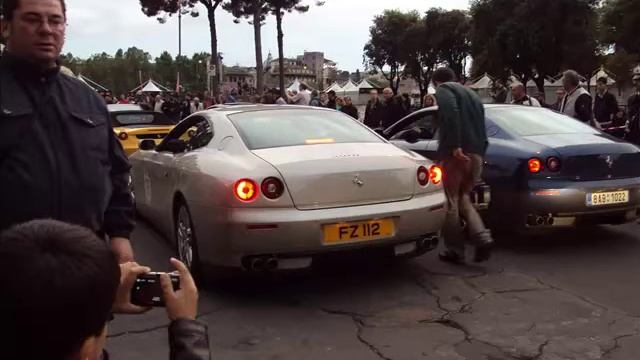 Ferrari Tribute to MilleMiglia 2010 in Rome: Enzo, F50, 458, F40 & more... смотреть онлайн