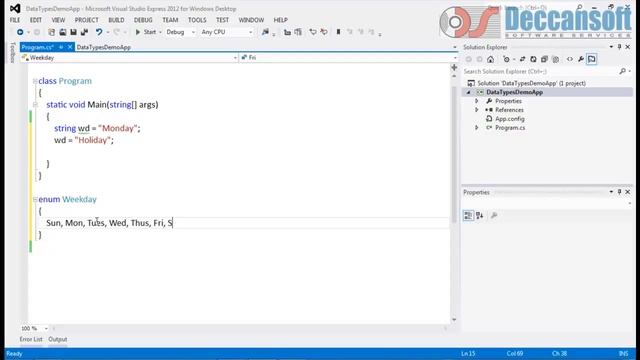 C# Constant and Enum - Enumarated data type - 6 смотреть онлайн