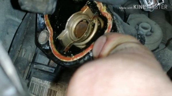 Замена термостата 1,5dci