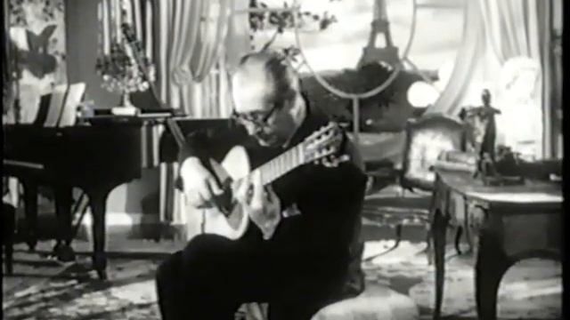"Prelude in D Minor" (Bach) played by Segovia смотреть онлайн