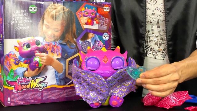 Unbox | FurReal Mood Wings Baby Dragon | New Hasbro Interactive Toy Unboxing смотреть онлайн