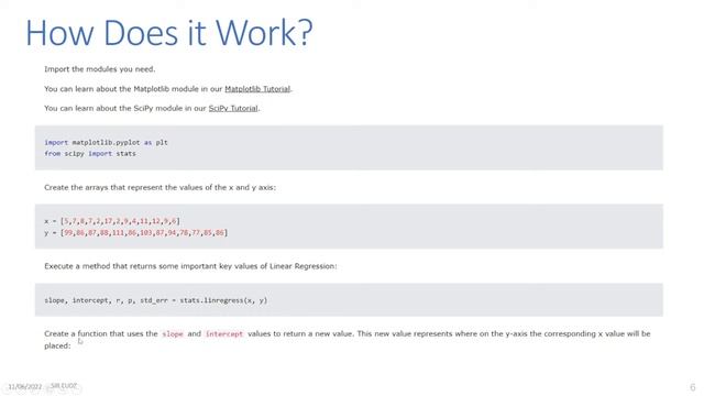 Python - Machine Learning - Linear Regression - by Sir Eudz смотреть онлайн