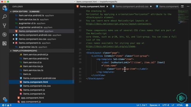 Platform Specific CSS in NativeScript смотреть онлайн