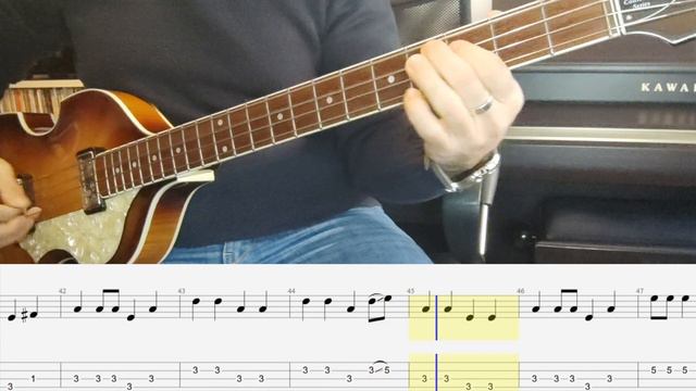The Beatles - Can't Buy Me Love (Bass Cover + Tab) смотреть онлайн