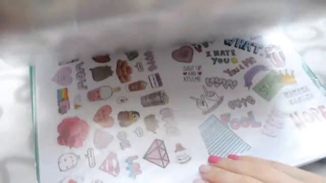 Распечатки в украшении ежедневника