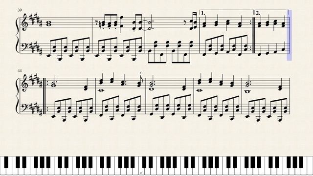 Deltarune - THE WORLD REVOLVING - Piano Sheet Music смотреть онлайн