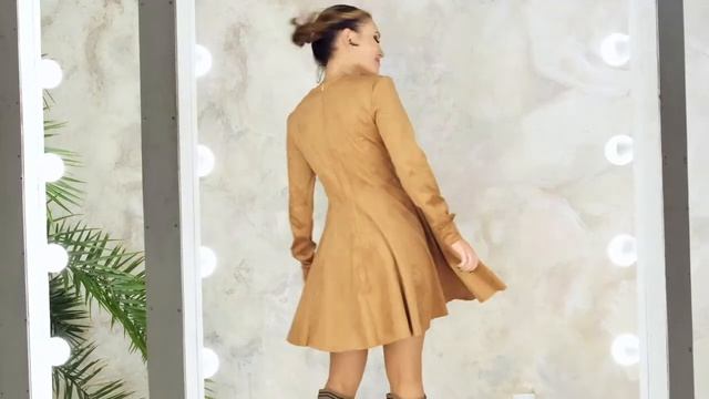 Модные платья осень - зима. Замшевое Платье Арманда от Look&Buy Одесса смотреть онлайн