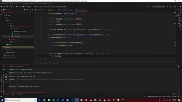 Spigot Plugin Development - 26 - RandomTP Plugin