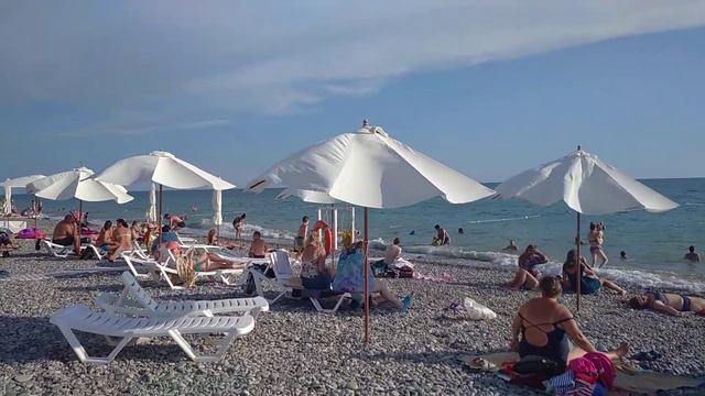 Пляж Свирский, Лазаревское, Сочи, 30 июня 2020 смотреть онлайн
