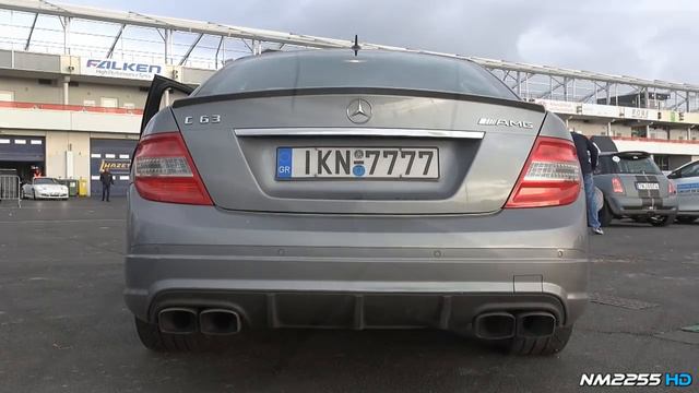 Mercedes C63 AMG with Akrapovic Titanium Exhaust System смотреть онлайн