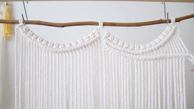 [ENG] DIY Macrame Angel wings wall hanging | 마크라메 날개 월행잉 | смотреть онлайн