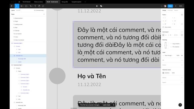 Hướng dẫn Figma - Thiết kế phân cấp Comment/Reply với AUTOLAYOUT - Figma designer Việt Nam смотреть онлайн