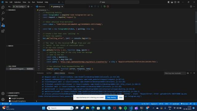 #Telegram chatbot using javascript смотреть онлайн