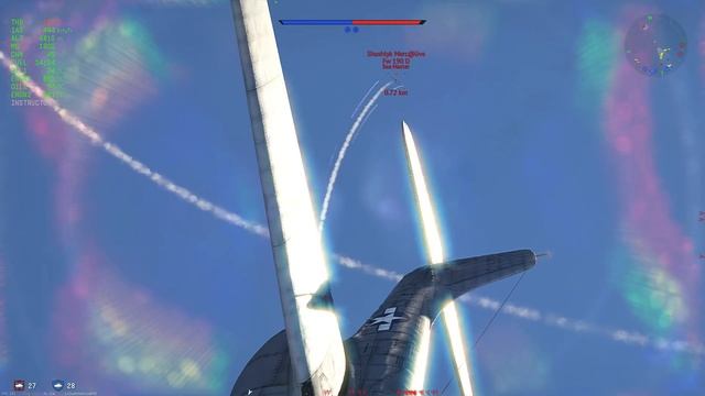 Energy Fighting In A Broken Plane /// P-59A 7 kill War Thunder 1.97 Gameplay смотреть онлайн