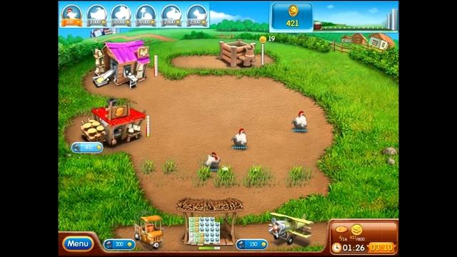 Farm frenzy 2 only GOLD (level 10 ) Cake street 2 Веселая ферма 2 Кексовая 2 (уровень 10) Золото смотреть онлайн
