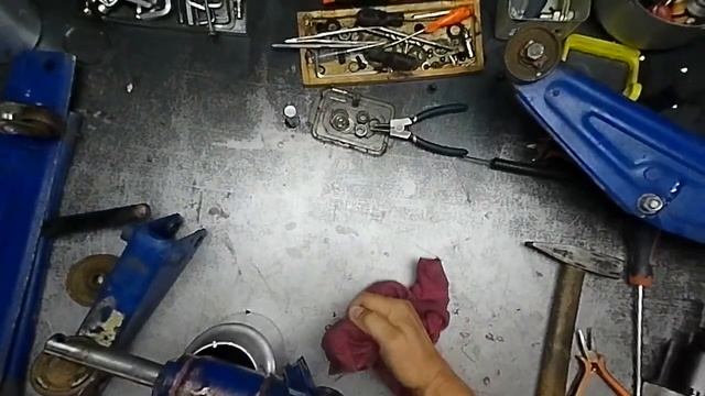 Разборка подкатного домкрата