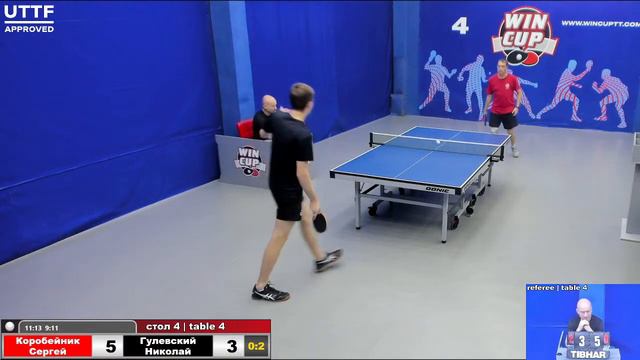 20:00 Коробейник Сергей 3-2 Гулевский Николай стол 4 Юг-3 13.07.21 смотреть онлайн