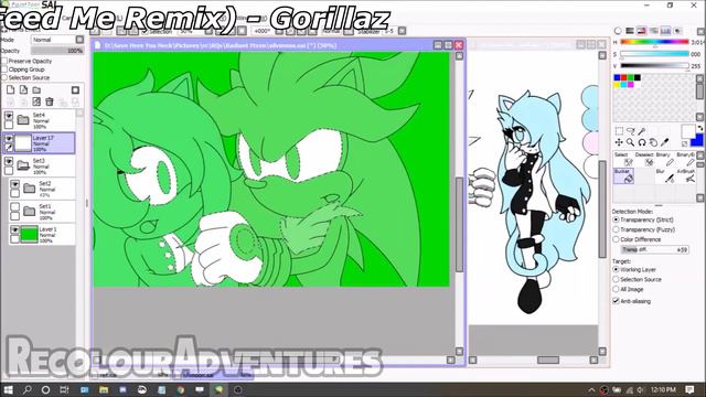 Sonic X Recolor: Sonic & Amy to Silver & MoonMi ★Request★ смотреть онлайн