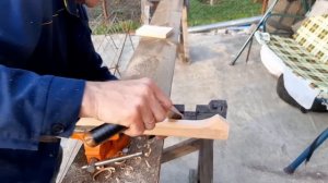 изготовление рукояти,  топорища для топора, своими руками.