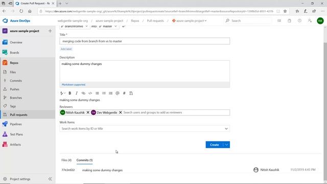 (#36) How to create Pull Request in azure devops | Azure devops tutorial for beginners смотреть онлайн
