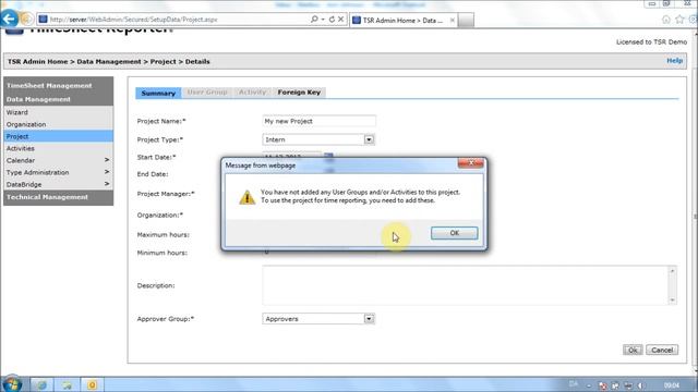 TimeSheet Reporter - OLD VERSION - Creating a project with TSR смотреть онлайн