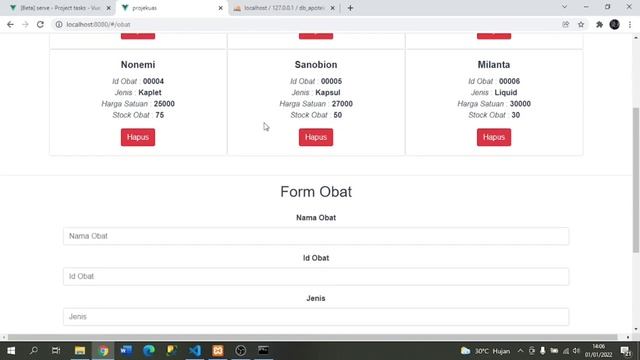 Database Apotek menggunakan API & VUE смотреть онлайн