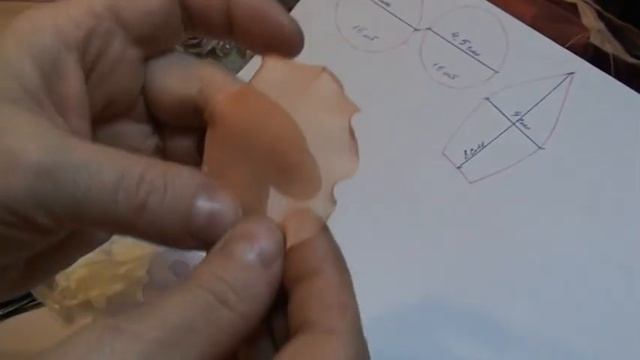 Брошь из ткани. Мастер класс броши из ткани. Часть 1 смотреть онлайн