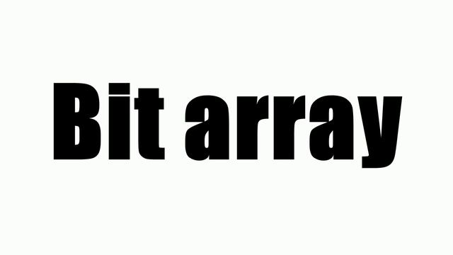 Bit array смотреть онлайн