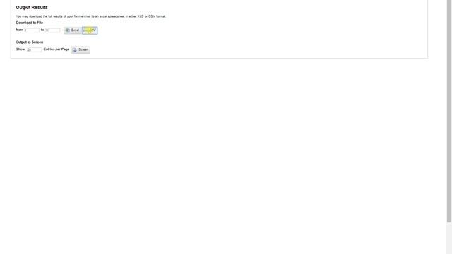 Download Formwize Data into .CSV or .XLS Results Video Example смотреть онлайн