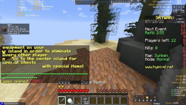 Is this what drunk Minecraft would be? | Hypixel Skywars | Minecraft Java смотреть онлайн