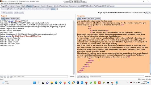 Portswigger SQL injection attack, querying the database type and version on MySQL and Microsoft #67 смотреть онлайн