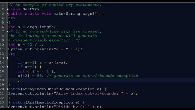 More about Exception 3-Nested try ,super sub exception classes смотреть онлайн